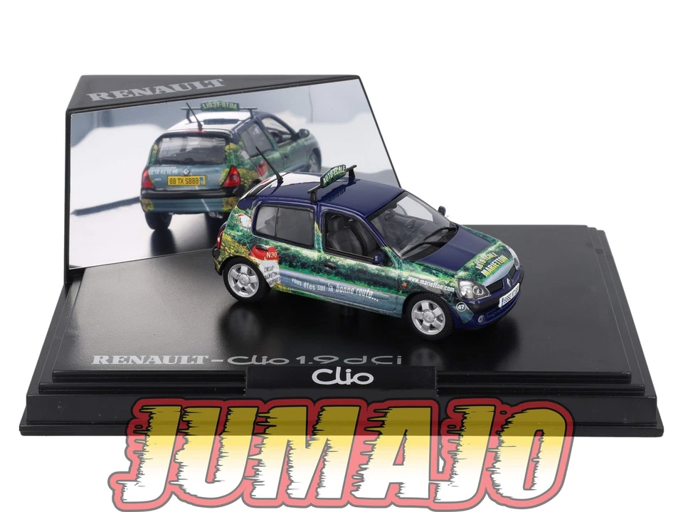 NOR14 Voiture 1/43 NOREV : RENAULT CLIO II 1.9 dci AUTO ECOLE Marietton - Immagine 1 di 1