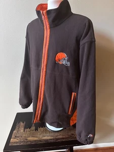 Chaqueta Pro Player Cleveland Browns Cremallera Completa 2 Bolsillos NFL (L) Marrón - Imagen 1 de 8