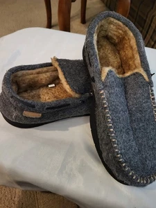 ZIGZAGGER Gris Difuso Para Hombre Interior Exterior Casa Zapatillas Mocasines Talla 11.5 - Imagen 1 de 4