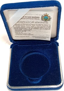 CUSTODIA PER MEDAGLIA O MONETA-CON GARANZIA -SCATOLA-ASTUCCIO-LINGOTTO-USATA - Foto 1 di 17