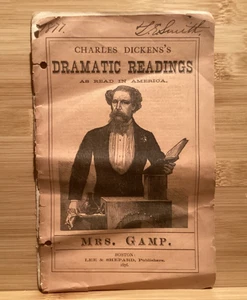 1877 Mrs. Gamp - Charles Dickens’s Dramatic Readings - Condensed Booklet - Picture 1 of 7