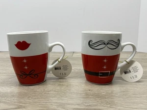 Silvestri von Demdaco Weihnachtstasse 2013 Set His Hers Holiday Tassen - Bild 1 von 3