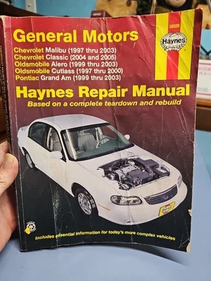 Manual de reparación Haynes 38026 General Motors Chevrolet Oldsmobile Malibu Grand Am Foto 1 de 4