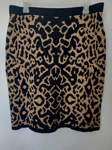 Premise schwarz hellbraun Pullover Rock Strick Größe Large Tiermotiv figurbetont Wollmischung - Bild 1 von 5