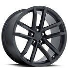 (4) 20&quot; Staggered Chevy Camaro ZL1 Wheels FR 41 Satin Black OEM Replica Rims(B1)