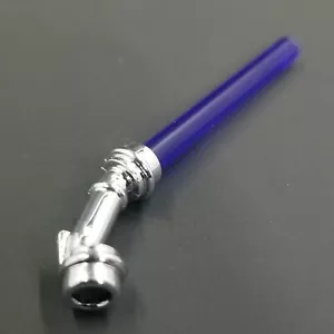 LEGO Star Wars - Spada laser viola trans con colletto cromato angolato - NUOVO Dooku - Foto 1 di 3
