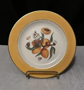 Limoges Veritable Porcelain FRUIT Peach 8” Decorative Plate - Picture 1 of 5