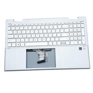 Palmrest Backlit Keyboard For HP 15-ER 15-ER0051NR M45130-001 FPR Hole Silver US - Afbeelding 1 van 8
