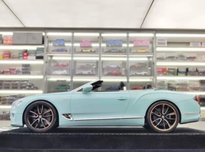 Bentley Continental GTC Speed Edition (Gloss Baby Blue) [H&H] scala 1:18 - Immagine 1 di 4