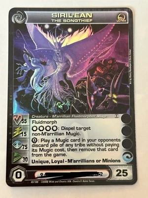 Chaotic TCG Rise Of The Oligarch SIRIL’EAN THE SONGTHIEF — 2 MAX STATS - Image 1 of 2