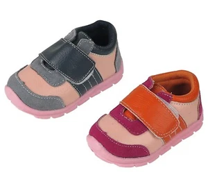 Baby & Toddler's Leather Sneakers Shoes Rubber Sole Size 3-9 New - Picture 1 of 6