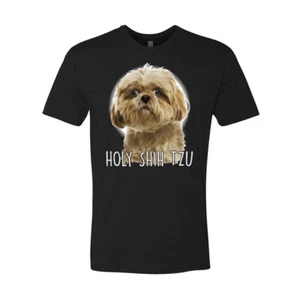 Maglietta unisex Holy Shih Tzu divertente carina shihzu cucciolo piccolo cane amante maglietta regalo - Foto 1 di 18