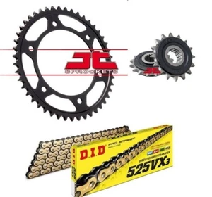 KIT/TRASMISSIONE BMW F 700 GS 2013 2018 CATENA 525 DID ORO CORONA PIGNONE JT - Imagen 1 de 4