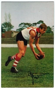✺Rare✺ 1965 SOUTH MELBOURNE SWANS AFL Card BOB KINGSTON Mobil Footy Photos - Photo 1 sur 3