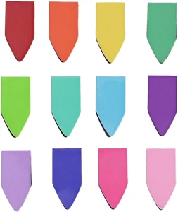 72 Pack Rainbow Arrow Magnetic Bookmarks - Mini Page Clip Markers - 12 Colors - Picture 1 of 12