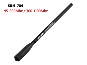 SRH-789 ANTENNA TELESCOPICA PER BAOFENG QUANSHENG K5 95-1100 MHz SNODABILE SMA-F - Zdjęcie 1 z 3