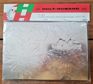 Holt Howard Vintage N.O.S Christmas Golden Medallions RARE in OVP - Bild 1 von 7