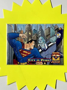 1996 Skybox DC Superman Action Packs Puzzle Card PZ3 City In Peril - Picture 1 of 2