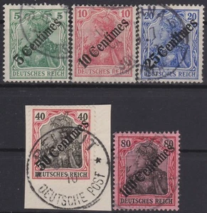 === Dt. Auslandspostamt TÜRKEI Mi. 48-52 gest., Kat. 180€ === - Picture 1 of 1