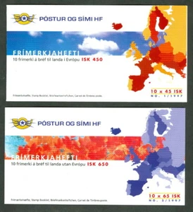 ICELAND (H37-8) Scott 844-5, 1997 Europa Booklets, VF - Picture 1 of 1