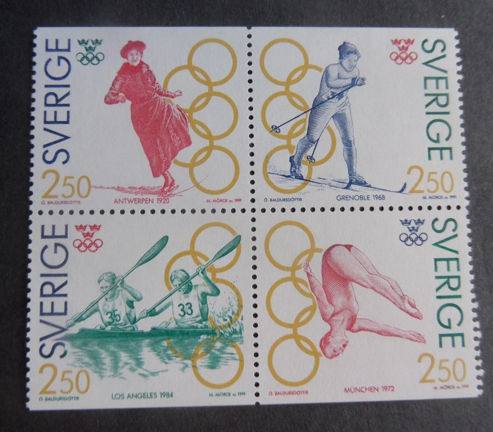 Швеция 1991 Олимпийских игр золотые медалисты SG1588/91 MNH UM unmounted новом - Изображение 1 из 1