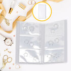 Transparent Jewelry Organizer Book Earrings Clear Reclosable Travel