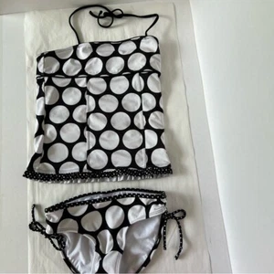 JUSTICE Polka Dot Bikini Size 10 - Picture 1 of 11