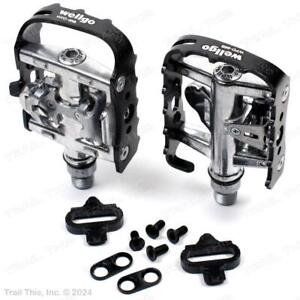 Wellgo WPD-95B Bicycle Pedals fits Shimano SPD 2 in 1 Clipless & Platform