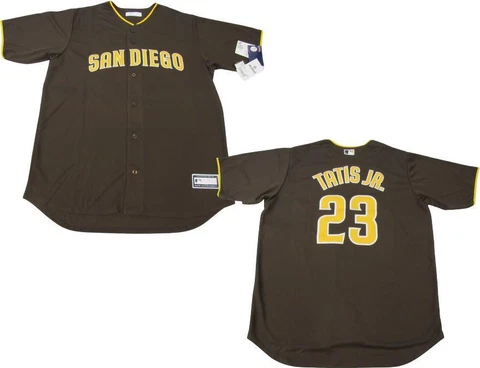 New Fernando Tatis Jr. #23 San Diego Padres Mens Big & Tall Sizes Brown Jersey Cover