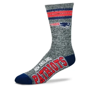 NWT NFL New England Patriots "Got Marbled?"Crew Socks Large - Picture 1 of 2