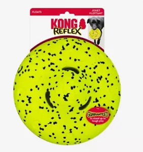 KONG Reflex Glide Flyer Disc Fetch Durable Dog And Puppy Toy - Picture 1 of 2