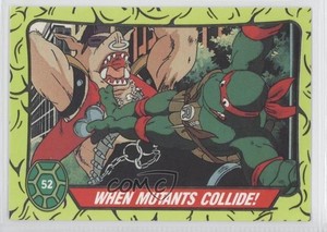 1990 Topps Teenage Mutant Hero Turtles Ireland When Mutants Collide! #52 0b5