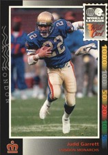 1992 Wild Card WLAF #120 Judd Garrett