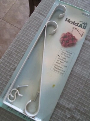 Soporte para plantas colgantes AmerTac blanco soporta hasta 20" nuevo en paquete Foto 1 de 4