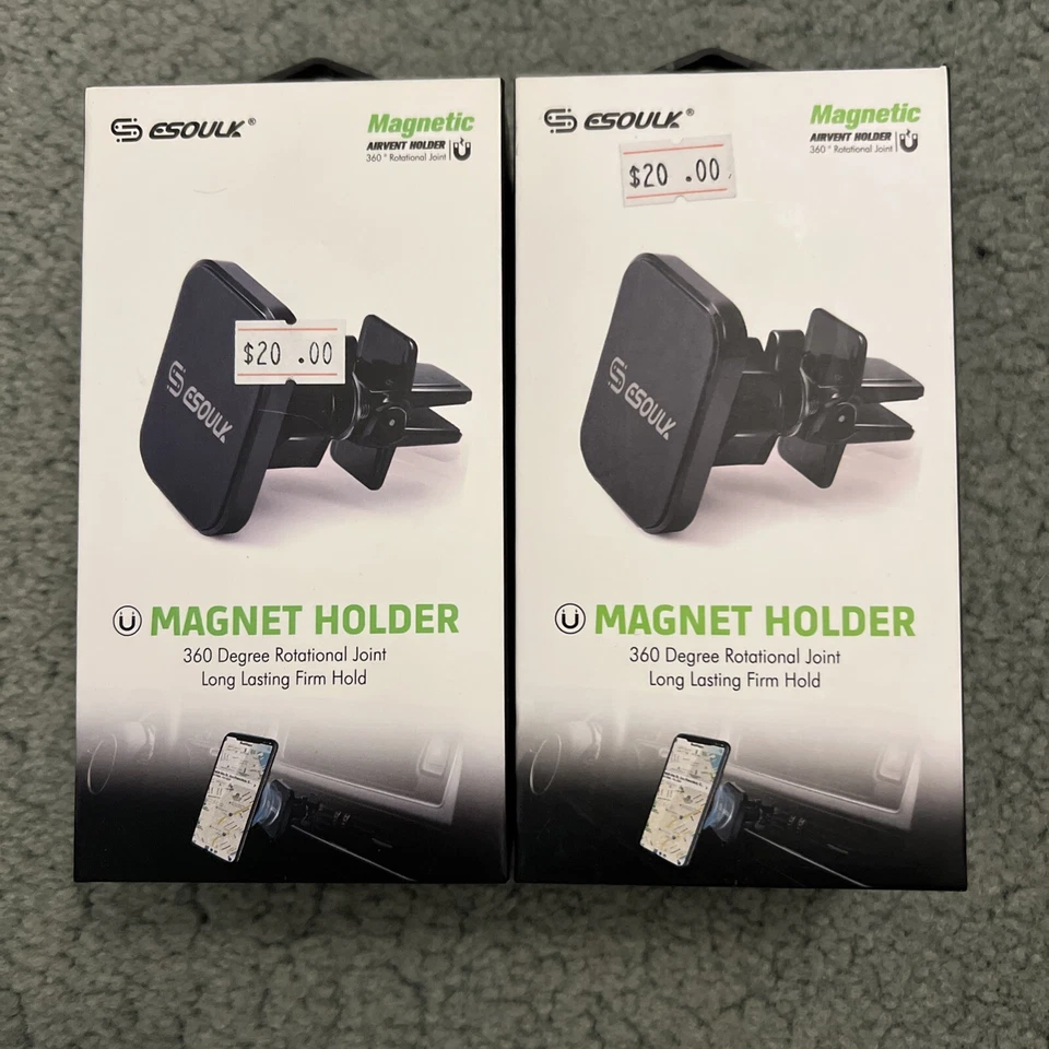 Esoulk Universal CD Slot Magnetic Car Mount 360 Degrees Rotational Phone Holder