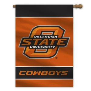 Oklahoma State Cowboys 28x40 Two Sided Banner [NEW] NCAA Flag Yard House Sign - Picture 1 of 1