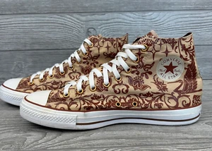 Scarpe da ginnastica alte Converse All Star da uomo taglia 11,5 marrone chiaro ruggine gru vite - Foto 1 di 10