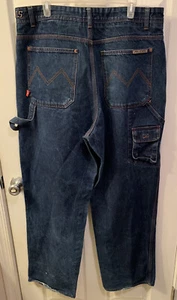 Maurice Malone Mens Size 38 X 33 Blue Denim MoJeans Vintage Utility Jeans - Picture 1 of 8