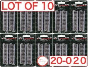 Lot of 10 - Kato 20-020 N Scale UniTrack 124mm 4 7/8" Straight Track 4pcs New JP - Picture 1 of 9