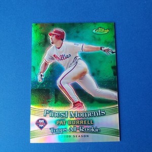 Pat Burrell 2001 Topps Finest FINEST MOMENTS ALL ROOKIE #FM1 RC REFRACTOR HOT