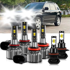 For Subaru Forester 2009-2013 6x LED Headlight Bulb High Low Beam+Fog Light Kits - Foto 1 di 11
