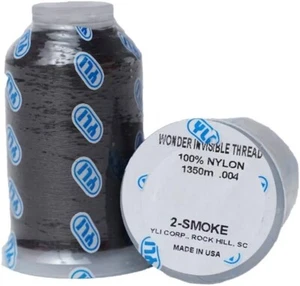 (1) YLI Wonder Invisible Thread Smoke Monofilament Sewing Thread - Picture 1 of 5