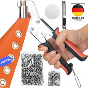 Ösenzange Set, Mit Zangenpackung Und 500 Ösen 10Mm, Manuell Ösenzange Für Planen - Bild 1 von 16