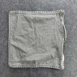 Pottery Barn Pillow Cover 18x18 Linen Blend Stripe Farmhouse Decorative Throw Pi - Picture 1 of 12