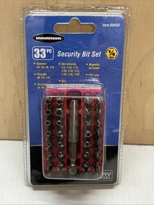 Warrior 33 PC Security Bit Set 1/4 Shank - Picture 1 of 2