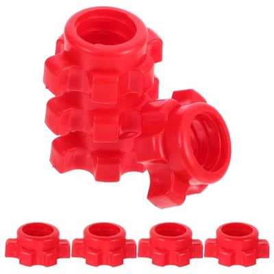  8pcs Spinlock-Collars Dumbbell Hexagonal Nut Collar Clamps Plastic Weight Clips - Image 1 of 4