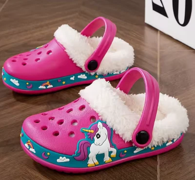Unicorn Crocs Pink Girls Clogs Sparkles - Image 1 of 2