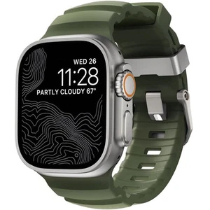 Bransoletka do smartwatcha 49/46/45/44 mm Nomad Pasek do zegarka Pasek do zegarka Ciemnozielony - Zdjęcie 1 z 9