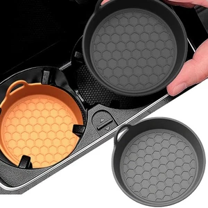 Soporte para taza de bebida antideslizante para automóvil 2 piezas posavasos almohadilla de silicona alfombrilla universal - Imagen 1 de 12