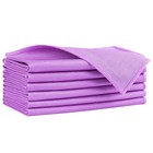 HOMEXCEL Microfiber Glass Cleaning Cloths 6 PK, Lint 14 x 16 Inch, Purple
